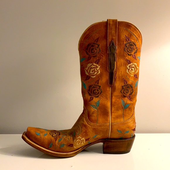 Women’s Hand Embroidered Lucchese Classic Size 8.5 US (39 EU) Cowboy Boots - Picture 3 of 12